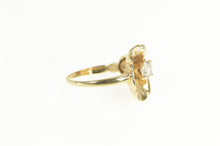 Load image into Gallery viewer, 14K 1940&#39;s 0.36 Ct Diamond Blue Bell Flower Ring Yellow Gold