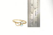 Load image into Gallery viewer, 10K Victorian Natural Opal Clover Shamrock Ring Yellow Gold