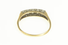 Load image into Gallery viewer, 14K 0.50 Ctw Five Stone Diamond Wedding Band Ring Yellow Gold