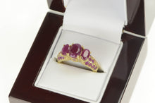 Load image into Gallery viewer, 14K 3.85 Ctw Natural Ruby Elaborate Engagement Ring Yellow Gold