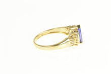 Load image into Gallery viewer, 14K Marquise Tanzanite Baguette Diamond Ring Yellow Gold