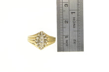 Load image into Gallery viewer, 14K Marquise Diamond Cluster Halo Classic Ring Yellow Gold