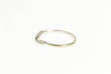 Load image into Gallery viewer, 14K Diamond Curved Contour Wedding Band Ring White Gold