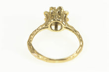 Load image into Gallery viewer, 10K Diamond Cluster Ornate Flower Blossom Ring Yellow Gold