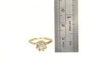 Load image into Gallery viewer, 10K Diamond Cluster Ornate Flower Blossom Ring Yellow Gold