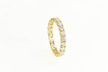 Load image into Gallery viewer, 14K Eternity Anniversary Infinity Wedding Band Ring Yellow Gold