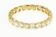 Load image into Gallery viewer, 14K Eternity Anniversary Infinity Wedding Band Ring Yellow Gold