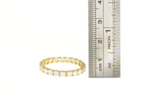 Load image into Gallery viewer, 14K Eternity Anniversary Infinity Wedding Band Ring Yellow Gold
