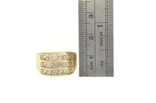 Load image into Gallery viewer, 14K 0.36 Ctw Diamond Tiered Squared Ring Yellow Gold