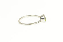 Load image into Gallery viewer, 10K Cushion Peridot Solitaire Classic Statement Ring White Gold