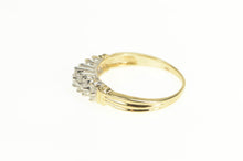 Load image into Gallery viewer, 10K 0.38 Ctw Diamond Tiered Squared Band Ring Yellow Gold