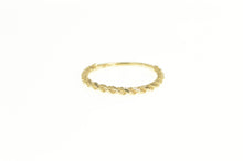 Load image into Gallery viewer, 14K Twist Rope Pattern Stackable Statement Band Ring Yellow Gold