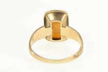 Load image into Gallery viewer, 10K Flower Daisy Carved Shell Cameo Statement Ring Yellow Gold