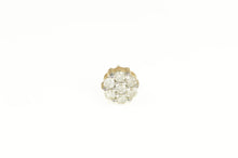 Load image into Gallery viewer, 10K Round Diamond Flower Cluster Stud Single Earring Yellow Gold