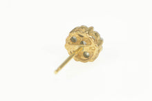 Load image into Gallery viewer, 10K Round Diamond Flower Cluster Stud Single Earring Yellow Gold
