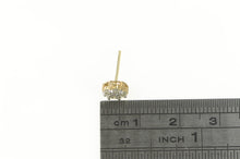 Load image into Gallery viewer, 10K Round Diamond Flower Cluster Stud Single Earring Yellow Gold