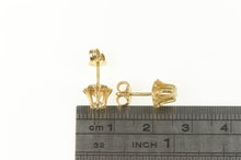 Load image into Gallery viewer, 14K Retro Diamond Buttercup Solitaire Stud Earrings Yellow Gold