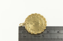 Load image into Gallery viewer, 14K Cancer Astrology Retro Zodiac Crab Sign Charm/Pendant Yellow Gold