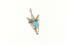 Load image into Gallery viewer, Sterling Silver Herbert Tsosie Navajo Turquoise Arrowhead Charm/Pendant