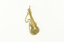 Load image into Gallery viewer, 14K 3D Guitar Stringed Musical Instrument Musician Charm/Pendant Yellow Gold