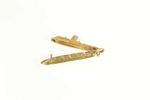 14K 3D Articulated Cruise Liner Boat Ship Travel Charm/Pendant Yellow Gold