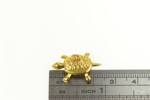 Load image into Gallery viewer, 14K 3D Articulated Turtle Tortoise Animal Charm/Pendant Yellow Gold