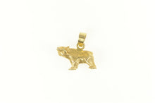 Load image into Gallery viewer, 14K 3D Black Grizzly Brown Bear Mountain Animal Charm/Pendant Yellow Gold