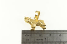 Load image into Gallery viewer, 14K 3D Black Grizzly Brown Bear Mountain Animal Charm/Pendant Yellow Gold