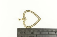 Load image into Gallery viewer, 10K 0.75 Ctw Baguette Diamond Heart Love Symbol Pendant Yellow Gold