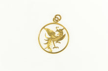 Load image into Gallery viewer, 22K Ornate Phoenix Rebirth Life Symbol Engraved Charm/Pendant Yellow Gold