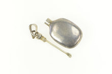 Load image into Gallery viewer, Sterling Silver Oval Vintage Simple Poison Perfume Container Charm/Pendant