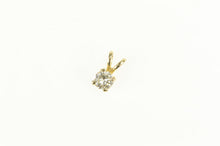 Load image into Gallery viewer, 14K 0.25 Ct Diamond Solitaire Classic Simple Pendant Yellow Gold