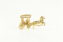 Load image into Gallery viewer, Sterling Silver 3D Horse Drawn Carriage Chariot Charm/Pendant