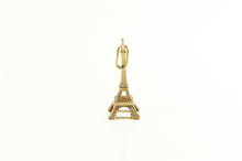 Load image into Gallery viewer, 14K 3D Eiffel Tower Paris France Landmark Souvenir Charm/Pendant Yellow Gold