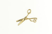 Load image into Gallery viewer, 14K 3D Articulated Scissors Hair Dresser Stylist Barber Charm/Pendant Yellow Gold