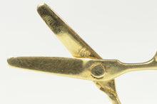 Load image into Gallery viewer, 14K 3D Articulated Scissors Hair Dresser Stylist Barber Charm/Pendant Yellow Gold