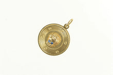 Load image into Gallery viewer, 14K 1950&#39;s September Birthstone Baby Face Child Charm/Pendant Yellow Gold