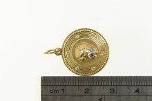 Load image into Gallery viewer, 14K 1950&#39;s September Birthstone Baby Face Child Charm/Pendant Yellow Gold