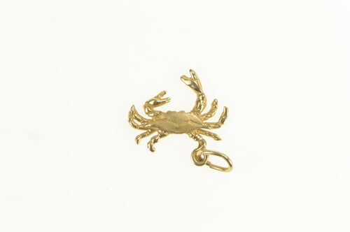 14K Crab Cancer Astrology Symbol Star Sign Charm/Pendant Yellow Gold