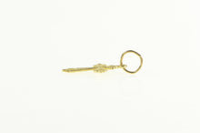 Load image into Gallery viewer, 14K Cross Christian Faith Diamond Cut Charm/Pendant Yellow Gold