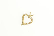 Load image into Gallery viewer, 14K Diamond Heart Love Symbol Classic Pendant Yellow Gold