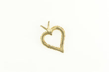 Load image into Gallery viewer, 14K Diamond Heart Love Symbol Classic Pendant Yellow Gold
