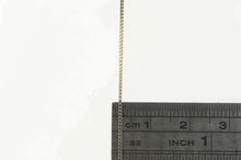 Load image into Gallery viewer, 14K 0.8mm Classic Square Chain Box Link Necklace 26.75&quot; White Gold