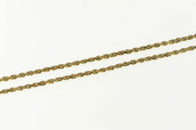 Load image into Gallery viewer, 14K 1.5mm Woven Rope Link Rolling Chain Necklace 18&quot; Yellow Gold