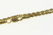 Load image into Gallery viewer, 14K 1.5mm Woven Rope Link Rolling Chain Necklace 18&quot; Yellow Gold