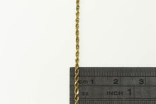 Load image into Gallery viewer, 14K 1.5mm Woven Rope Link Rolling Chain Necklace 18&quot; Yellow Gold