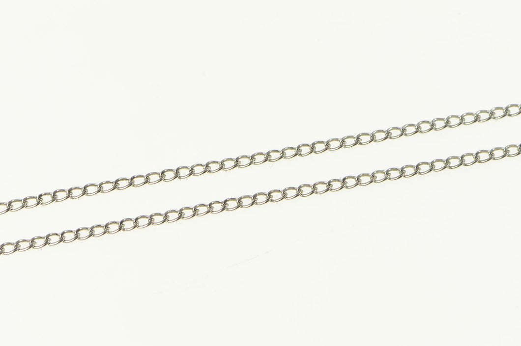 Sterling Silver 1.4mm Cable Chain Classic Link Necklace 16