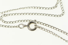 Load image into Gallery viewer, Sterling Silver 1.4mm Cable Chain Classic Link Necklace 16&quot;