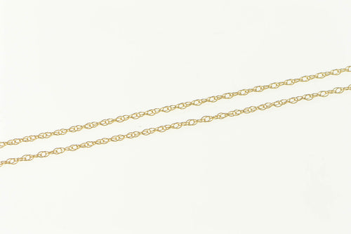 14K 1.0mm Rolling Cable Twist Spiral Chain Necklace 17.75
