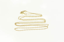 Load image into Gallery viewer, 14K 1.0mm Rolling Cable Twist Spiral Chain Necklace 17.75&quot; Yellow Gold